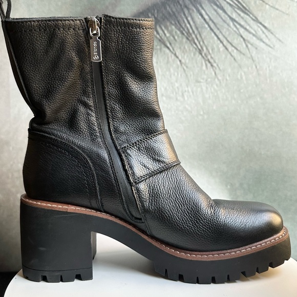 🌸BLONDO🌸 Rylyn Waterproof Bootie in Black Leather Size: 10 - Picture 8 of 14